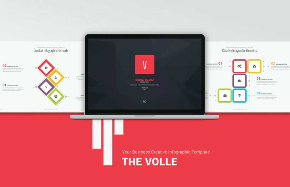 volle creative colored template