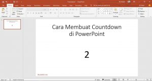 cara membuat countdown di powerpoint